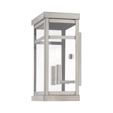 Livex Lighting 20702-91 Hopewell 2 Light Outdoor Wall Lantern, Brushed Nickel