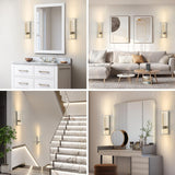 Biewalk Nickel Wall Sconces, Rechargeable Modern LED Wall Lamps, 5W 3000K Bat...