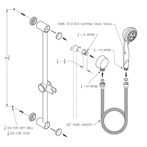 Pfister LG16200Y Pfirst Series Handheld Shower in Tuscan Bronze 1.8 gpm