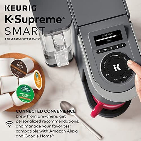 Keurig K-Supreme SMART Coffee Maker, MultiStream SMART, Gray