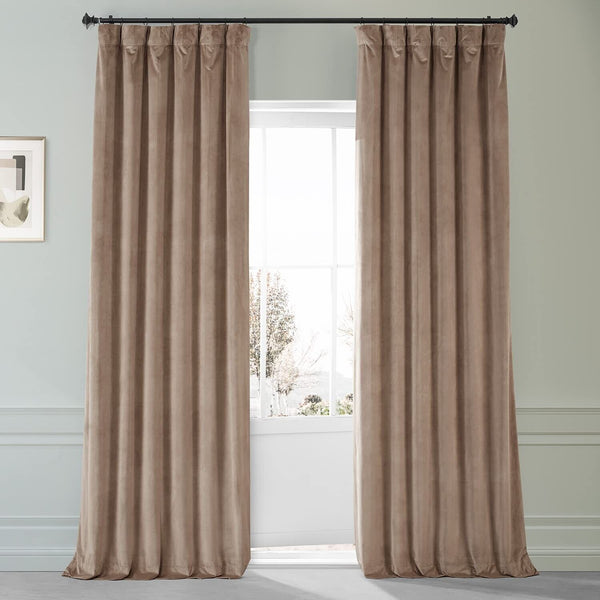 HPD HALF PRICE DRAPES Signature Plush Velvet Blackout Curtains for Bedroom (1...