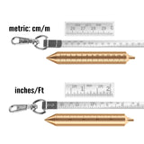 Oil Gauging Tape, Sounding Tape Measure with 560g/20oz Brass Plumb bob, Explo...