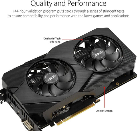 ASUS GeForce RTX 2060 Overclocked 6G GDDR6 Dual-Fan EVO Edition VR Ready HDMI...