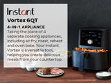 Instant Vortex 6QT XL Air Fryer, 4-in-1 Functions that Crisps, Roasts, Reheat...