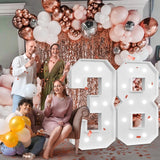 imprsv Marquee Numbers Large 38th-Birthday Decorations: 4ft Light Up Number P...