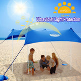 UMARDOO Family Beach Tent Canopy Sun Shade Portable 7&#215;7FT, Large Wind Resis