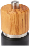 Zassenhaus Hannover Pepper Grinder Mill, 7-Inch, Matte Black/Natural Olive Wood