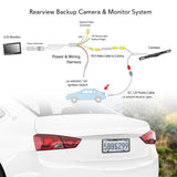 PYLE Vehicle Backup Camera for Car, 7 inch Monitor Reverse Camera, Stable Bac...