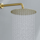 Brushed Gold Shower System, Bathroom Gold Shower Set Has 10 Inch Rain Shower ...