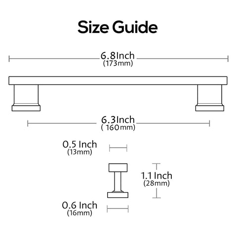 Alzassbg 15 Pack Matt Gold Cabinet Pulls, 6-1/4 Inch(160mm) Hole Centers Cabi...