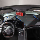 TOYCIDFG Car Dashboard Side Frame Cover Trim Strips for C8 Corvette Stingray ...