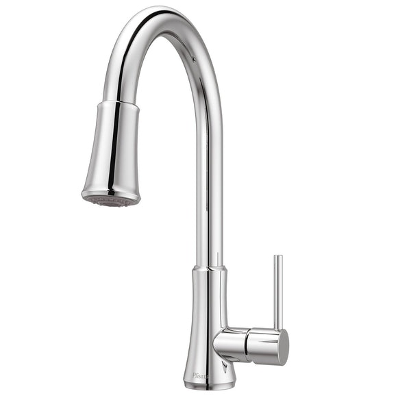 Pfister Pfirst Series Kitchen Faucet with Pull-Down Sprayer, Single Handle, H...