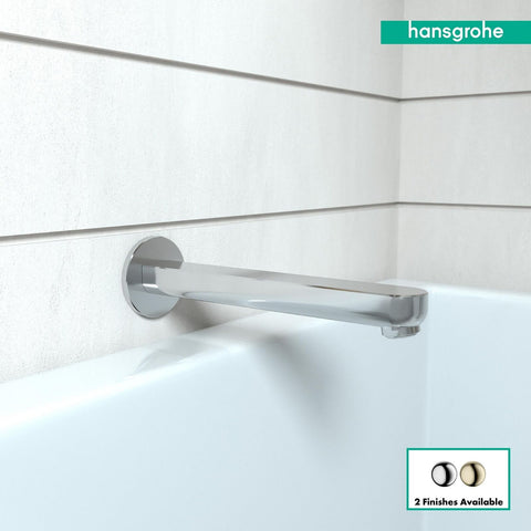 hansgrohe Tub Spout 9" Premium 3-inch Modern Tub Spout in chrome, 14421001