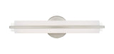 Livex Lighting 20W LED Brushed Nickel ADA Bath Vanity 4.375 x 3.5 x 17.5