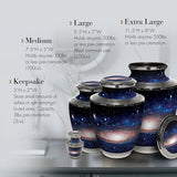 Galaxy Cremation Urn for Ashes Adult Male - Personalized Cremation Urns for H...