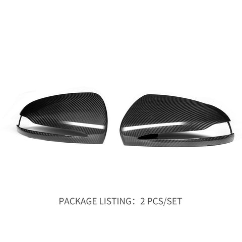 C Class W205 Mirror Cover,Real Dry Carbon Fiber Replacement Mirror Cap,Fit fo...