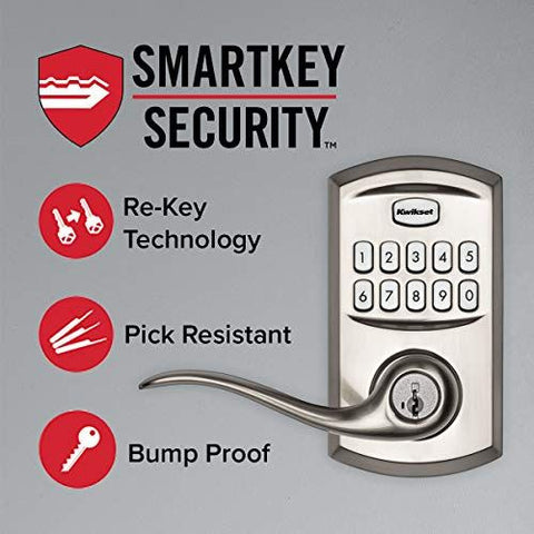 Kwikset 99170-001 SmartCode 917 Keypad Keyless Entry Traditional Satin Nickel