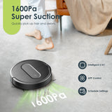 Robot Vacuum and Mop Combo, 3 in 1 Mopping Robotic Vacuum Cleaner with Schedu...