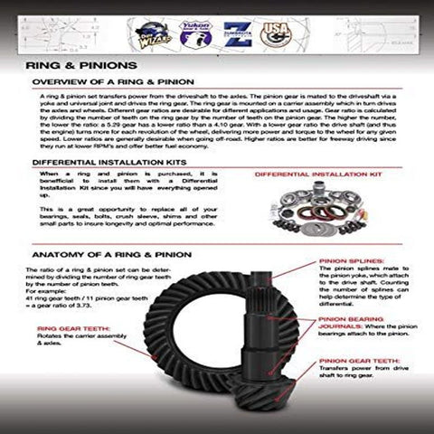 Yukon Gear & Axle High Performance Ring & Pinion GM 8.5 in 3.73 Ratio