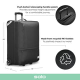 Solo New York Re:treat Check-In 26" 2-Wheel Upright, Made from Recycled Mater...