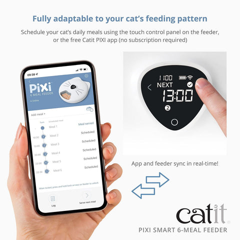 Catit PIXI Smart 6-Meal Feeder &#8211; Automatic and Customizable Feeding Schedu