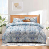 ATsense Paisley Comforter Set King, All Season 3-Piece 100% Cotton Fabric, So...