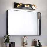 Brass LED Bathroom Lights Fixtures Over Mirror Modern 3 Light Black Bathroom ...
