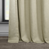 HPD Half Price Drapes Grommet Linen Curtains 84 Inches Long Room Darkening Cu...