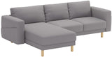 Durable Three Or Two (3 or 2) Seat with Chaise Sofa Cover Replacement Custom ...