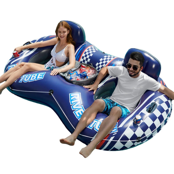 Jasonwell Inflatable River Tube Float - 2 Person Heavy Duty River Float Pool ...