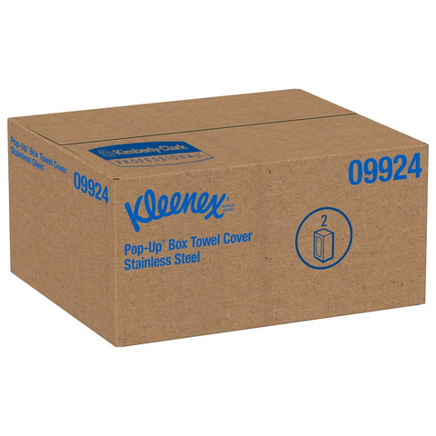 Kleenex Stainless Steel Countertop Box Towel Cover (09924), for Kleenex POP-U...