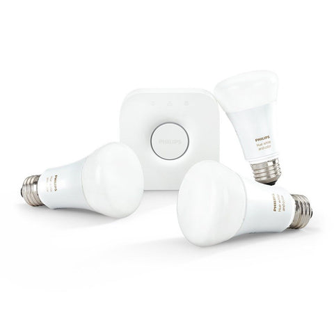 Philips 456194 Hue White and Color Ambiance A19 Bulb Starter Kit 2nd Generati...