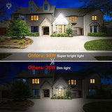 Onforu 2 Pack 55W Flood Lights Outdoor, 5500LM LED Light Outdoor Black