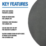 Mercer Industries Floor Sanding Screen Disc, 10 Pack, 17", Grit 60 17-Inch