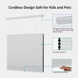 MYshade Top Down Bottom Up Cellular Shades, 1.5 inch Cordless Blackout Honeyc...