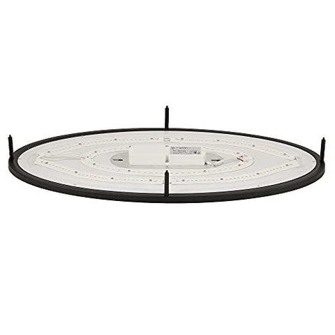 24 inch Matte Black Oval 40 Watt 2800 Lumens Dimmable 24 inches,