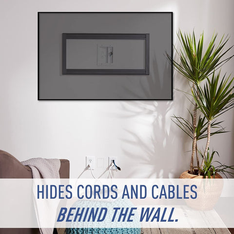 Legrand - OnQ Cable Management Hides All Cords, TV Outlet Wall Kit Works with...