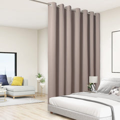 BONZER Room Divider Curtain Total Privacy Wall Noise Reducing Extra Wide Blac...