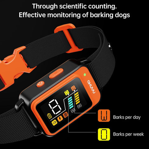 Dog Bark Collar,Rechargeable Smart Barking Collar, Anti Bark Training Collar ...