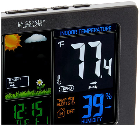 La Crosse Technology Advanced Weather Station with Full-Color LCD & Atomic Ti...