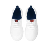 FOCO Women's NFL Team Logo Athletic Shoes Sneakers Chicago Bears 8 White