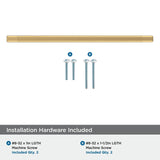 Amerock Bronx 12-5/8 inch (320mm) Center-to-Center Champagne Bronze Cabinet P...