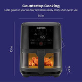 CHEFMAN 5-Quart Digital Air Fryer with ExacTemp Probe, 5 QT - Black