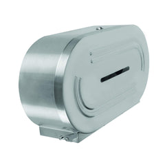 Thunder Group SLTD302 Jumbo-Roll Toilet Tissue Dispenser, Twin, 18/8 Stainles...