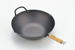 Yoshikawa Beijing Black Steel Wok 36cm/14in