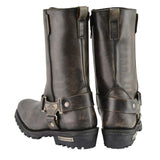 Milwaukee Leather MBL9361 Women's Distressed Brown 11-inch Classic Harness Sq...