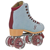 Candi GRL Carlin Quad Freestyle Artistic Roller Skates Blue/Burgandy 10