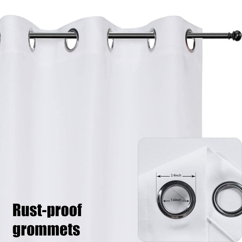 BONZER Outdoor Curtains for Patio Waterproof Thick Privacy Grommet Sunlight B...