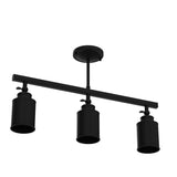LALUZ Industrial Complete Track Lighting Kits with Straight Bar Metal Shade, ...