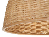 KOUBOO 1050031 Wicker Dome Shaped Pendant Lamp, Natural